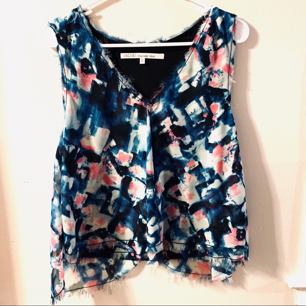 Rachel Roy Lined Sleeveless Top size Medium